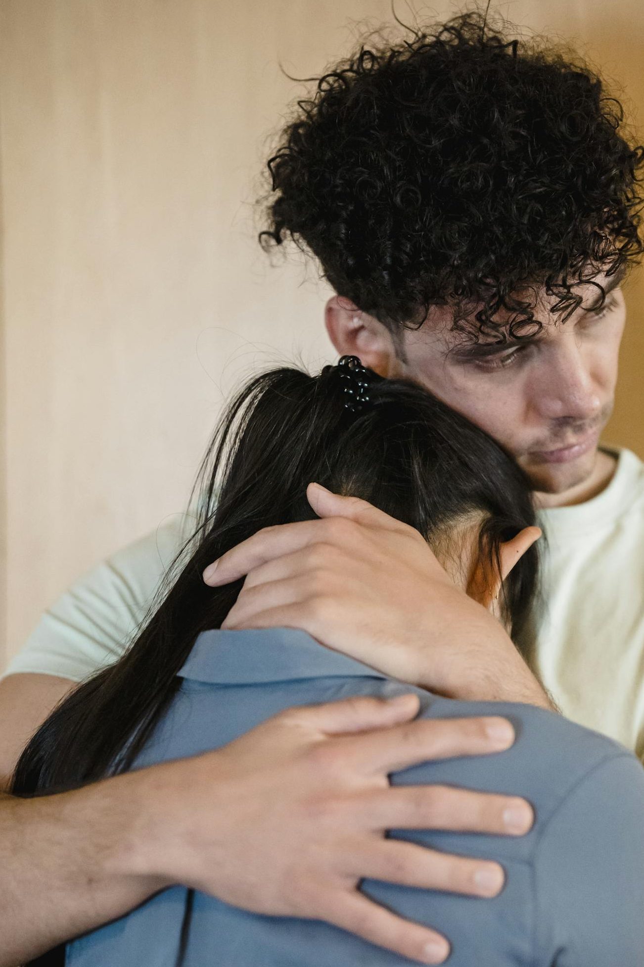 Man Hugging His Girlfriend